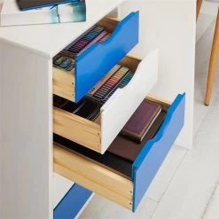 Rollcontainer LAGOS Mit 5 Schubladen In Weiß/blau 10 Rollcontainer LAGOS Mit 5 Schubladen In Weiß/blau -Möbel Verkauf 2117 AC4