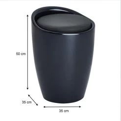 Badhocker DANIEL Mit Stauraum Grau -Möbel Verkauf 30205 3 N2