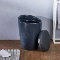 Badhocker DANIEL Mit Stauraum Grau -Möbel Verkauf 30205 A0 2N