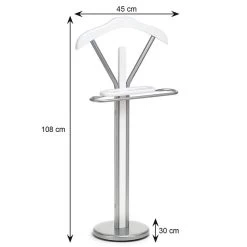 Herrendiener FABIO In Weiß/alufarben 5 Herrendiener FABIO In Weiß/alufarben -Möbel Verkauf 3056 2