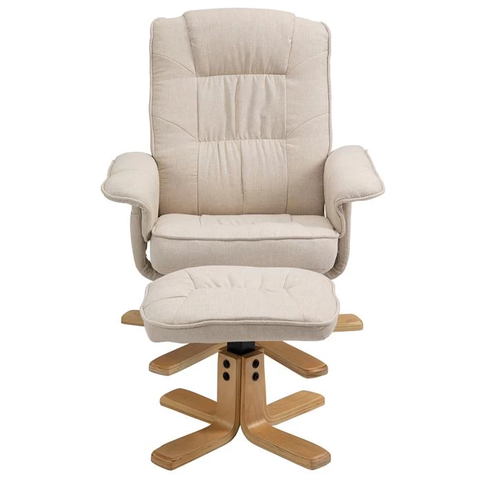 Relaxsessel CHARLY Mit Hocker Und Stoffbezug In Beige 5 Relaxsessel CHARLY Mit Hocker Und Stoffbezug In Beige – Bild 5