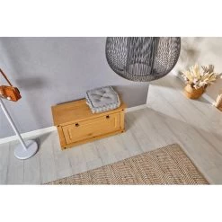 Schuhbank TEQUILA, Kiefer Massiv, Mexiko -Möbel Verkauf 42030 A6