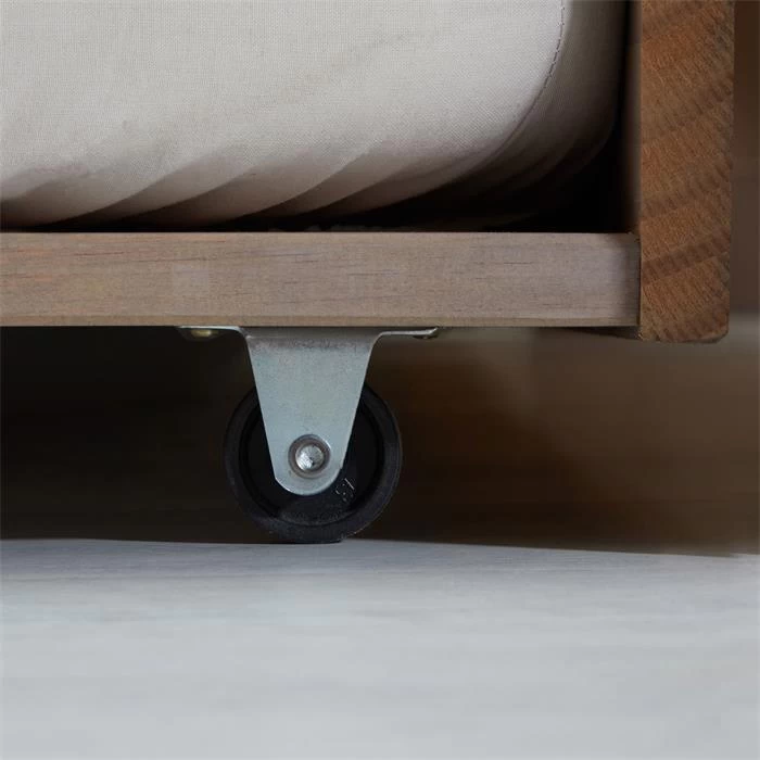 Ausziehbett LORENA 90x190 Cm, Kiefer Massiv In Taupe 6 Ausziehbett LORENA 90x190 Cm, Kiefer Massiv In Taupe – Bild 6