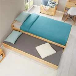 Ausziehbett LORENA 90x190 Cm, Kiefer In Natur/weiß -Möbel Verkauf 5089 AC3