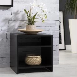 Beistelltisch ALMERIA Grau Mit 2 Fächern 5 Beistelltisch ALMERIA Grau Mit 2 Fächern -Möbel Verkauf 51002 A0 N1