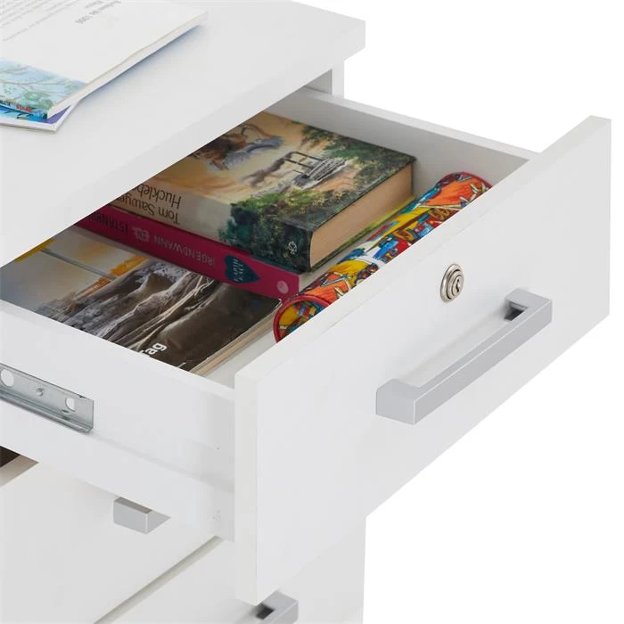 Rollcontainer VANCOUVER In Weiß Mit 3 Schubladen 6 Rollcontainer VANCOUVER In Weiß Mit 3 Schubladen – Bild 6