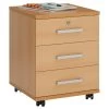 Rollcontainer VANCOUVER In Buchefarben Mit 3 Schubladen