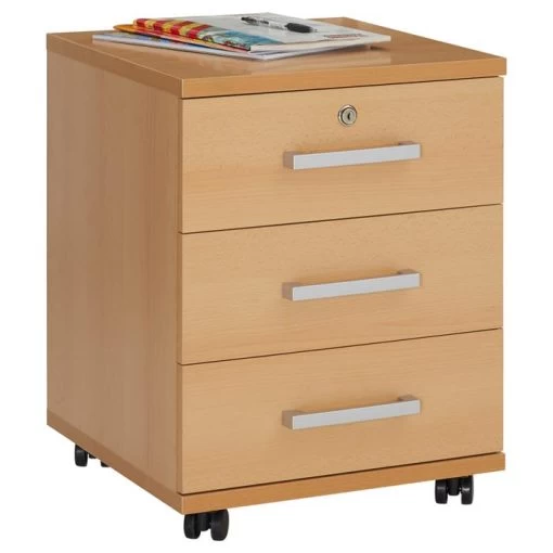 Rollcontainer VANCOUVER In Buchefarben Mit 3 Schubladen -Möbel Verkauf 51125 0 N1