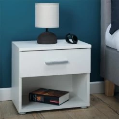 Nachttisch MARY Im 2er Set In Weiß 6 Nachttisch MARY Im 2er Set In Weiß -Möbel Verkauf 51128 1 N1 1