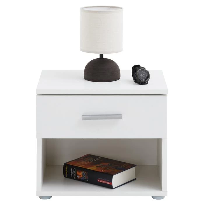 Nachttisch MARY Weiß Mit Schublade 3 Nachttisch MARY Weiß Mit Schublade – Bild 3