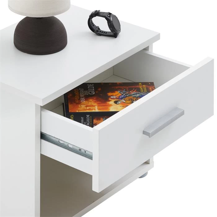 Nachttisch MARY Im 2er Set In Weiß 4 Nachttisch MARY Im 2er Set In Weiß – Bild 4