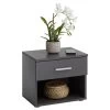Nachttisch MARY In Anthrazit Mit 1 Schublade