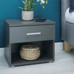 Nachttisch MARY Im 2er Set In Grau -Möbel Verkauf 51139 1 N1