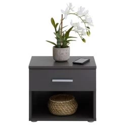 Nachttisch MARY In Anthrazit Mit 1 Schublade -Möbel Verkauf 51139 2