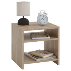 Beistelltisch ALMERIA Sonoma Eiche Mit 2 Fächern