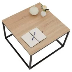 Couchtisch NOVY Mit Metallgestell, In Sonoma Eiche/schwarz 8 Couchtisch NOVY Mit Metallgestell, In Sonoma Eiche/schwarz -Möbel Verkauf 51190 2