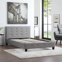 Polsterbett NEBRASKA 120 X 200 Cm In Grau -Möbel Verkauf 51207 2