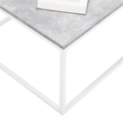 Couchtisch MAURO Mit Metallgestell, In Betonoptik/weiß -Möbel Verkauf 51231 3
