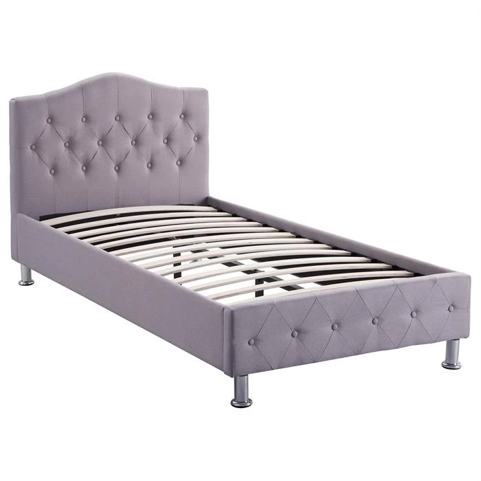 Polsterbett BIARRITZ 90 X 200 Cm, In Grau 4 Polsterbett BIARRITZ 90 X 200 Cm, In Grau – Bild 4