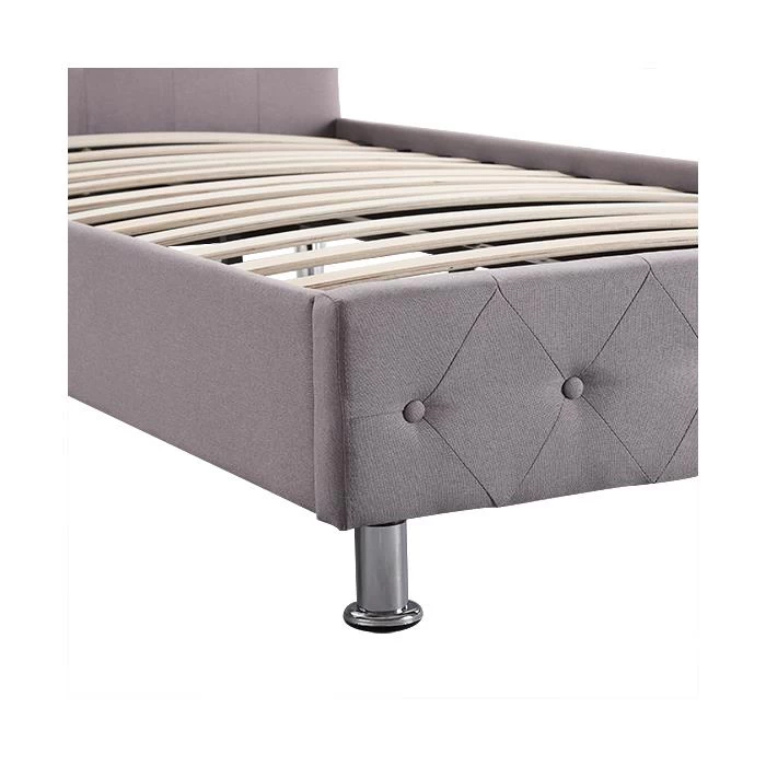 Polsterbett BIARRITZ 90 X 200 Cm, In Grau 5 Polsterbett BIARRITZ 90 X 200 Cm, In Grau – Bild 5