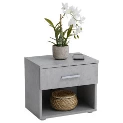 Nachttisch MARY Betonoptik Mit Schublade
