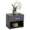 Nachttisch MARY Betonoptik Dunkel Mit Schublade