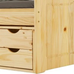 Bett Mit Stauraum SENTA 90x200 Cm, Kiefer Massiv In Natur -Möbel Verkauf 5222 5