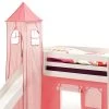 Turm MAX Zum Bett Mit Rutsche In Pink/rosa