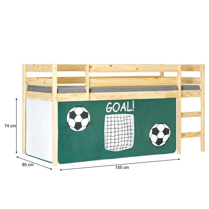 Vorhang GOAL Mit Fussball Motiv 5 Vorhang GOAL Mit Fussball Motiv – Bild 5