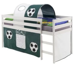 Hochbett ERIK Vorhang & Tunnel Fussball