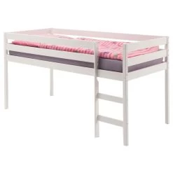 Hochbett ERIK Aus Kiefer, In Weiß