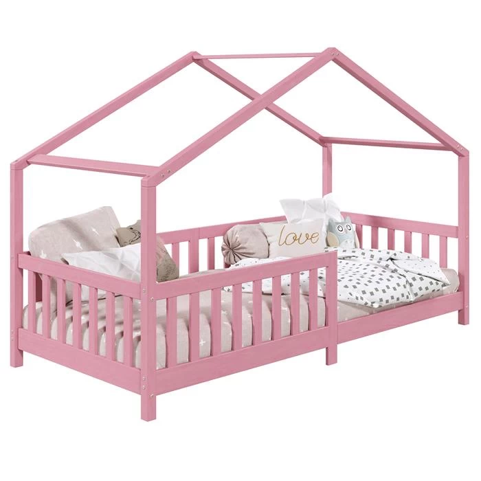 Hausbett LISAN In 90 X 200 Aus Massiver Kiefer In Rosa 1 Hausbett LISAN In 90 X 200 Aus Massiver Kiefer In Rosa