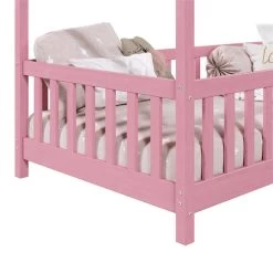 Hausbett LISAN In 90 X 200 Aus Massiver Kiefer In Rosa 10 Hausbett LISAN In 90 X 200 Aus Massiver Kiefer In Rosa -Möbel Verkauf 71313 4