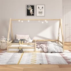 Hausbett SILA In 90 X 200 Aus Massiver Kiefer In Naturfarben -Möbel Verkauf 71360 AC1