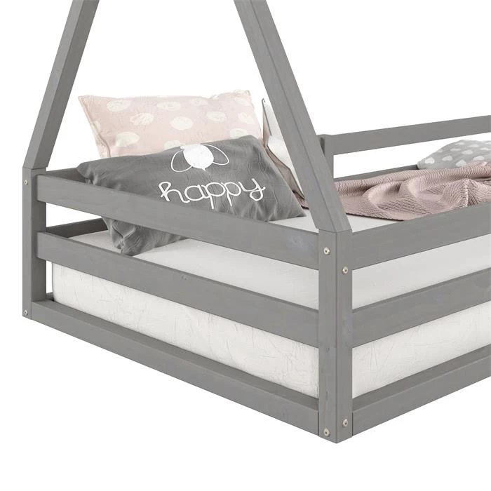 Hausbett SILA In 90 X 200 Aus Massiver Kiefer In Grau 6 Hausbett SILA In 90 X 200 Aus Massiver Kiefer In Grau – Bild 6