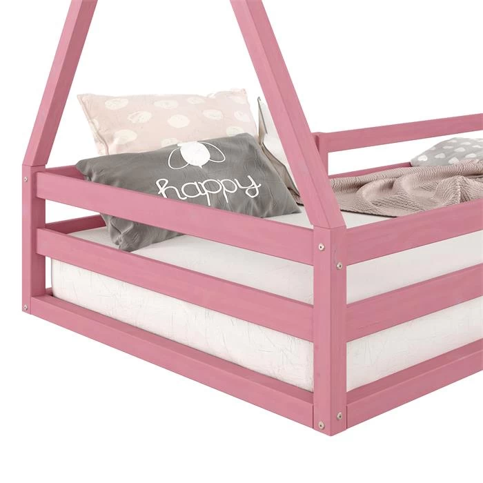 Hausbett SILA In 90 X 200 Aus Massiver Kiefer In Rosa 6 Hausbett SILA In 90 X 200 Aus Massiver Kiefer In Rosa – Bild 6