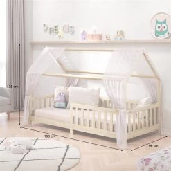 Hausbett NINA In 90 X 200 Aus Kiefer In Natur 8 Hausbett NINA In 90 X 200 Aus Kiefer In Natur -Möbel Verkauf 71370 AC2