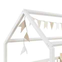 Hausbett NINA In 90 X 200 Aus Kiefer In Weiß 9 Hausbett NINA In 90 X 200 Aus Kiefer In Weiß -Möbel Verkauf 71371 3