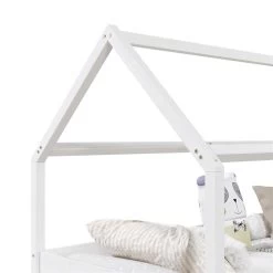 Hausbett CLIA In 90 X 200 Cm Aus Massiver Kiefer Mit 2 Schubladen In Weiß 9 Hausbett CLIA In 90 X 200 Cm Aus Massiver Kiefer Mit 2 Schubladen In Weiß -Möbel Verkauf 71391 3