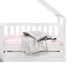 Hausbett ALVA In 90 X 200 Cm Aus Massiver Kiefer Mit Schubladen In Weiß 11 Hausbett ALVA In 90 X 200 Cm Aus Massiver Kiefer Mit Schubladen In Weiß -Möbel Verkauf 71401 5