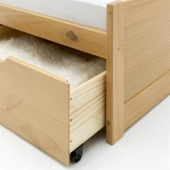 Bett Mit Stauraum MIA 90x200 Cm, Kiefer In Buchefarben -Möbel Verkauf 7147 2