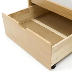 Bett Mit Stauraum MIA 90x200 Cm, Kiefer In Buchefarben -Möbel Verkauf 7147 4