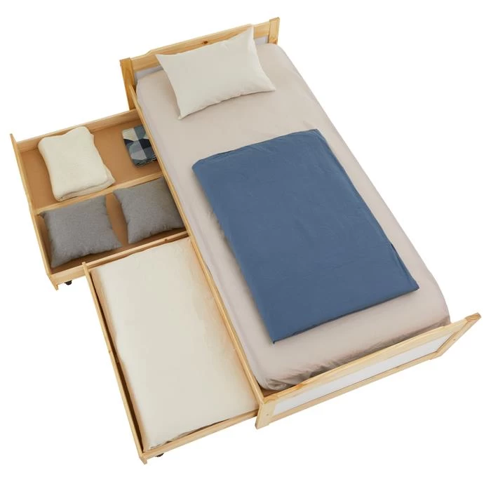 Bett Mit Stauraum FRITZ 90x200 Cm, In Natur 3 Bett Mit Stauraum FRITZ 90x200 Cm, In Natur – Bild 3