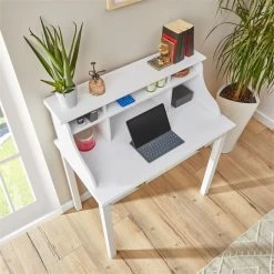 Sekretär MARLENE Mit 2 Schubladen Und 6 Fächer In Weiß 9 Sekretär MARLENE Mit 2 Schubladen Und 6 Fächer In Weiß -Möbel Verkauf 7203 AC3