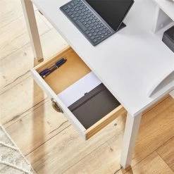 Sekretär MARLENE Mit 2 Schubladen Und 6 Fächer In Weiß 10 Sekretär MARLENE Mit 2 Schubladen Und 6 Fächer In Weiß -Möbel Verkauf 7203 AC4