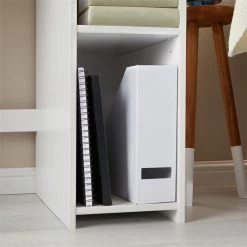 Schreibtisch LIAM Mit 3 Regalfächer Aus Kiefer Massiv In Weiß -Möbel Verkauf 7206 AC4