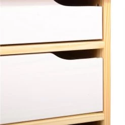 Schreibtisch HUGO In Kiefer Massiv In Natur/weiß Mit 5 Schubladen -Möbel Verkauf 7211 3