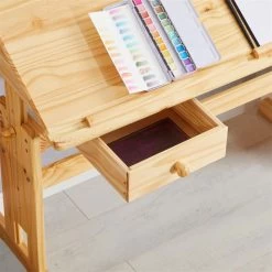 Kinderschreibtisch FLEXI Höhenverstellbar In Natur -Möbel Verkauf 7222 AC2