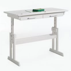 Kinderschreibtisch OLIVIA Aus Kiefer Mit Schubladen In Weiß -Möbel Verkauf 7227 2