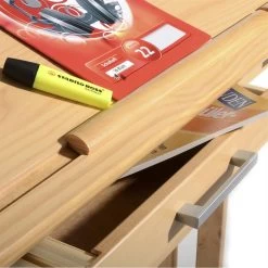 Kinderschreibtisch OLIVIA Aus Kiefer Mit Schubladen Buchefarben 9 Kinderschreibtisch OLIVIA Aus Kiefer Mit Schubladen Buchefarben -Möbel Verkauf 7229 3